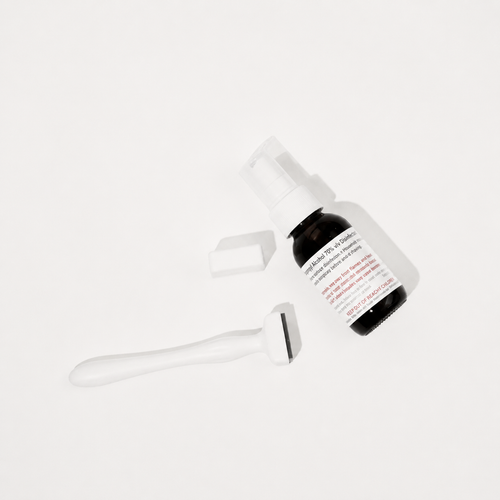 Activance Derma Stamp Kit with disinfectant spray bottle